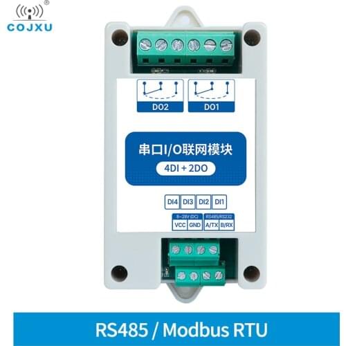 MA01-AXCX4020(RS485) 4DI+2DO Modbus RTU Industrial Grade Serial Port I/O Networking Module RS485 Interface