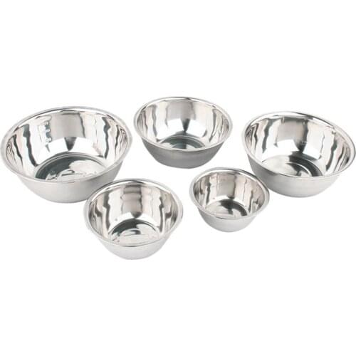 5pcs Mixing Bowls Set Stainless Steel Mixing Bowls Polished Mirror Kitchen Bowls For Cooking And Serving