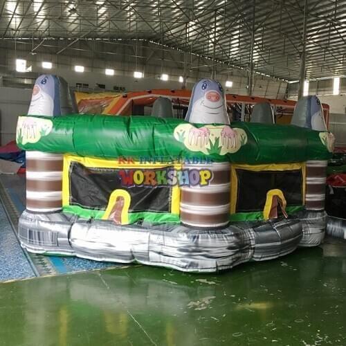 Standing style Inflatable Whack a Mole Game,Team Player Inflatable Sport Game