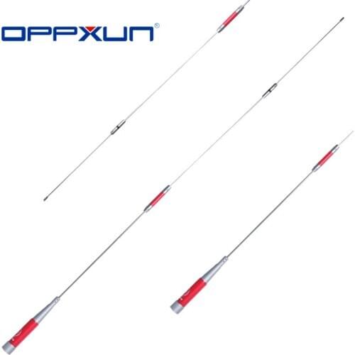 OPPXUN Harvest Har-7500 VHF/UHF 145/435MHz 150W 4.3/6.8dBi Red High Gain Antenna for Amateur Car Radio Mobile/ Station Radio
