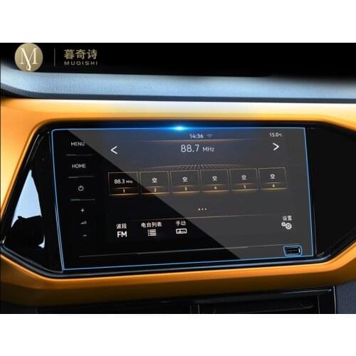 For Volkswagen Polo T-Cross 2019 GPS navigation film LCD screen Tempered glass protective film Refit Anti-scratch film 8 inch
