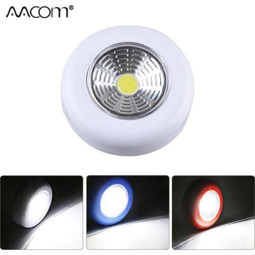 Portable Cordless LED Under Cabinet Lights PIR Motion Sensor AAA Battery Powered LED Night Light Touch Switch Pocket Lamp