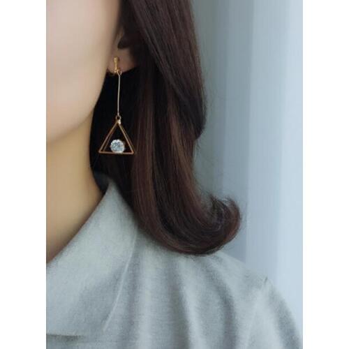 Luxury Fashion CZ Flower Square Triangle Crown Angel Goldfish Clip Earrings for Women Party Wedding Gorgeous Ear Clip Wholesale