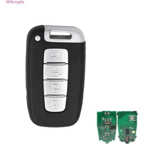 Wilongda Smart car key 4 button keyless remote key 433mhz For Hyundai I30 IX35 Tucson auto key