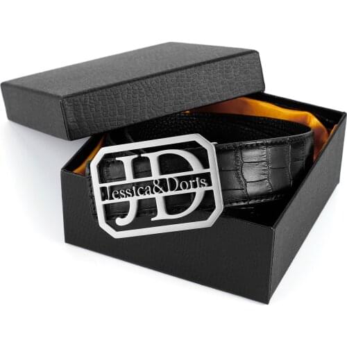 Womens Belts Luxury Designer Brand Crocodile Pattern Waist Personalized Custom Name Letter Belt Buckle Unisex Accessories