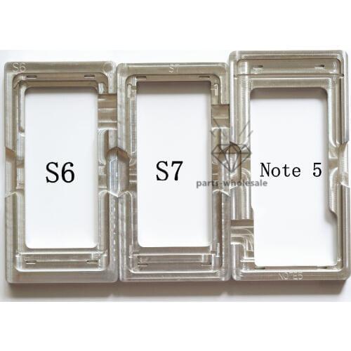 1PCS LCD Remove Glue OCA Polarizing Film Outer Glass Mold Holder Aluminum Mold For Samsung Galaxy S6 S7 Note 5 Note5