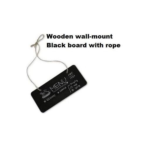 1pcs/lot Cute DIY Multifunction Stationery Office Supplies Wooden Square With Rope Blackboard For School And Office
