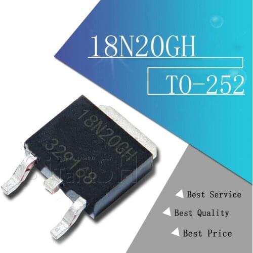 10pcs 18N20GH DV2 18N20 LCD backlight MOS transistor TO-252 10pcs/lot