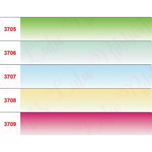 16mm-75mm Gradient Color Series Printed Grosgrain/Foe Ribbon Rainbow Lines DIY Festival Party Hair Bow 50yards/roll