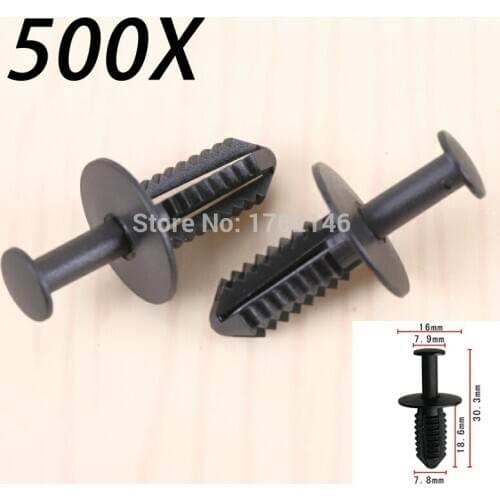 500x Fender Liner Fastener Rivet Clips Retainer 1249900492 for Mercedes Benz W124 W164 W171 W202 W203 W204 W207 W210