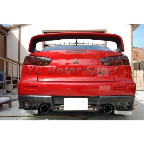 Car Accessories Carbon Fiber OEM Style Rear Diffuser Fit For 2008-2012 Evolution EVO X EVO 10 Rear Lip
