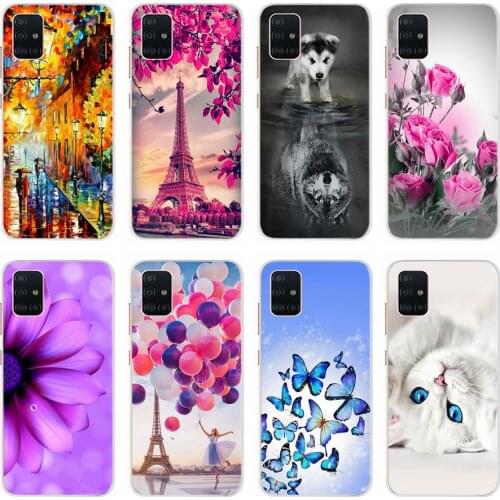 Cartoon Phone Case For Samsung Galaxy A51 A71 A72 Case Soft TPU Bumper Funda For Samsung A71 A 71 A515F Samsung A72 Back Cover