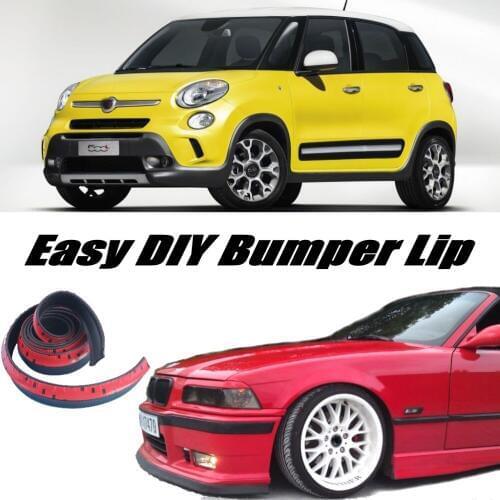 Bumper Lip Deflector Lips For Fiat 500L Trekking / Living / MPW Front Spoiler Skirt For Tuning / Body Kit / Strip