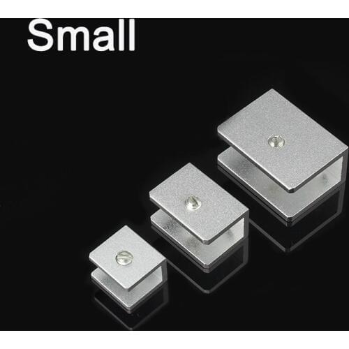 DHL 200PCS Small Space Aluminum Glass Shelf Clamp Clip Bracket Shelf Support Rectangular KF886