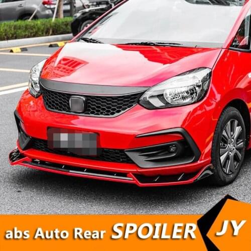 For Honda FIT Body kit spoiler 2021-2022 For Honda JAZZ RSK ABS Rear lip rear spoiler front Bumper Diffuser Bumpers Protector