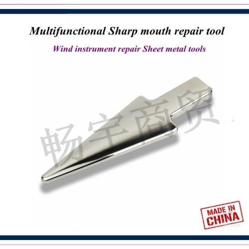 Wind instrument repair Sheet metal tools Saxophone Tuba French horn Trumpet mouth Dent Multifunctional Sharp mouth repair tool