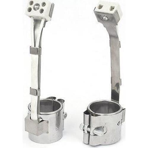 2pcs/lot 25x25mm/25x30mm Ceramic Plug Connector Stainless Band Heater AC220V 60W/70W for Plastic Injection Machine