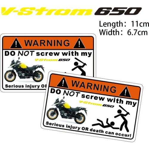 KODASKIN Motorcycle Cheap 2D Creative Warning Sticker Decal for SUZUKI V-Strom650