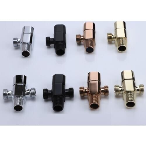 Brass Angle Valve Faucet stop valve Rose Gold Filling Valves
