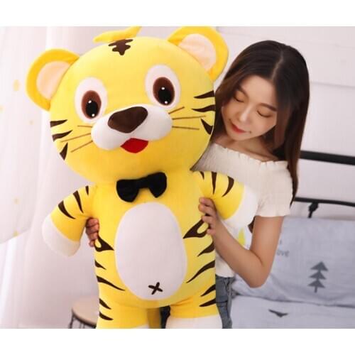 Cartoon jungle animal tiger plush toyhuge 85cm lovely tiger soft doll hug pillow home decoration Christmas gift h1358