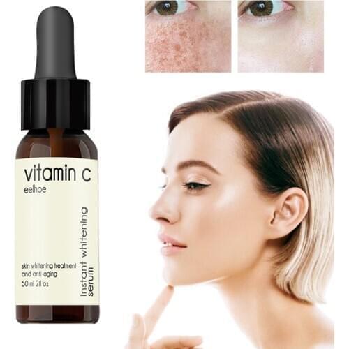 Vitamin C Facial serum Anti-aging Pore Shrinking Whitening Moisturizing Cream Face Serum Dry Skin Care 50ml TSLM1