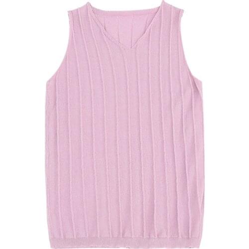 Knit Vest Age For 4 - 14 Years teenage Girls School Sleeveless Tops 2021 New Arrival Children Clothes Pink Big Girls Waistcoats