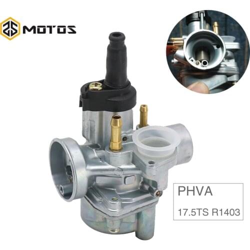 ZS MOTOS 17.5mm PHVA Carb Carburetor For DELLORTO PHVA 17.5TS R1430 Carb 2T For Yamaha Aerox Minarelli Engined Mopeds Scooters