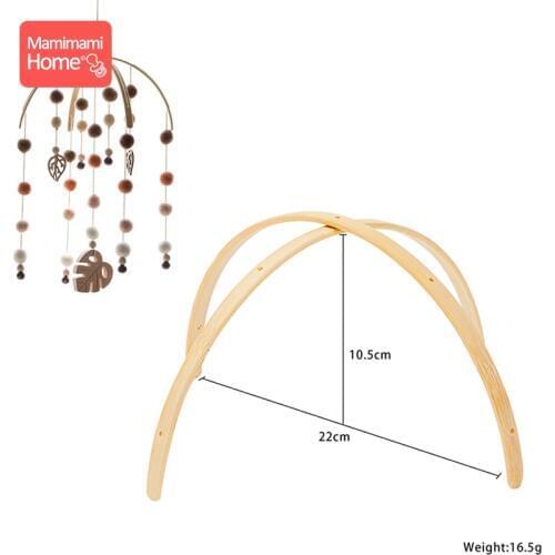 1Set Baby Mobile Hanger Baby Wooden Mobile Crib Hanger Frame Mobile DIY Crafts Frame Mobile Holder Newborn Gifts ChildrenS Good