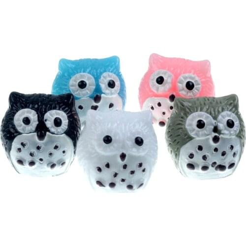 10Pcs Mixed Resin Owl Decoration Crafts Flatback Cabochon Scrapbooking Fit Phone Embellishments Accessories