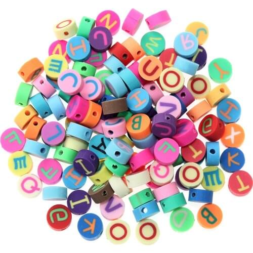 100pcs Diy Seed Beads Letter Kralen Beads for Jewelry Making Kit Waist Perle Charms Silicone Kawaii Accessories Schmuck