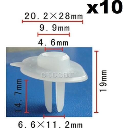 10x For Honda Acura Bumper Side Grommet Clips Retainer Fastener 71144-SR3-A00