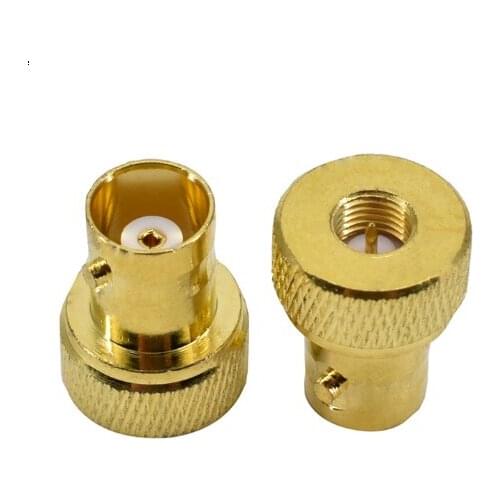 2PCS SMA Male Plug to BNC Female Jack RF Coaxial Adapter Connectors Gold Plateds
