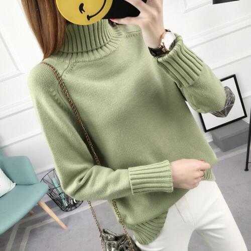 2020 New winter loose high-necked pullovers female qiu dong Han edition long-sleeved joker render sweater thickening
