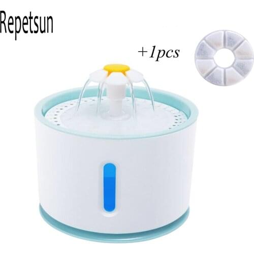 Automatic Cat Drinking Fountain With Filter 2.4L Pet Drink USB LED Stainless Steel Pet Dog Dispenser Feeder Water Bowl