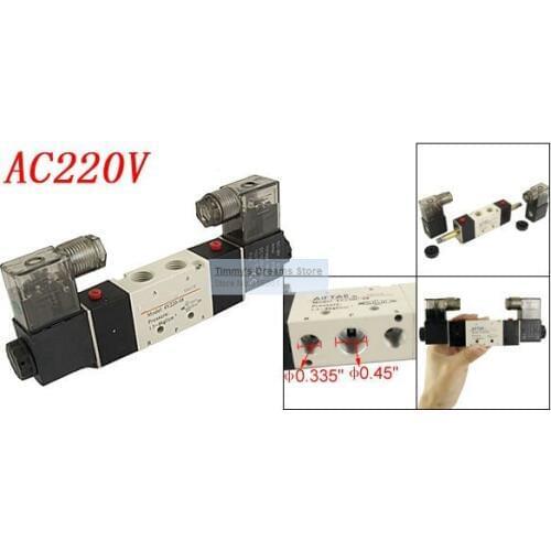 Free Shipping High Quality 1/4'' 4V220-08 Inner Guide Type Air Control Solenoid Valve AC110V or AC220V