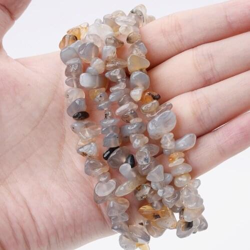 Natural Stone Beads Translucent Irregular Agates Bead for Jewelry Making Bulk DIY Bracelet Necklace Earrings 15inches/Strand