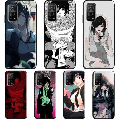 Himeno Chainsaw Man Manga Anime For Xiaomi Mi 11 Ultra Note 10 Lite Mi 9T 10T Pro A3 Coque For POCO X3 Pro M3 F1 F3 Case
