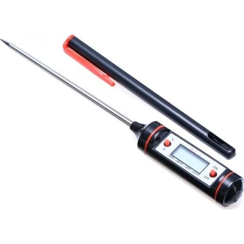 Digital Meat Thermometer Cooking Stainless Steel Sensor Probe BBQ Water Milk Food Kitchen Temperature Meter Gauge Tool