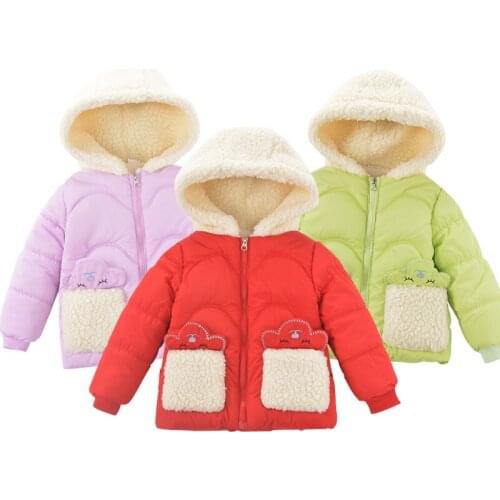 Childrens Clothing 2021 Autumn Winter New Kids Jackets For Girls Cartoons Thicken Warm Infant Baby Girl Coats Form 2 To 5 Years