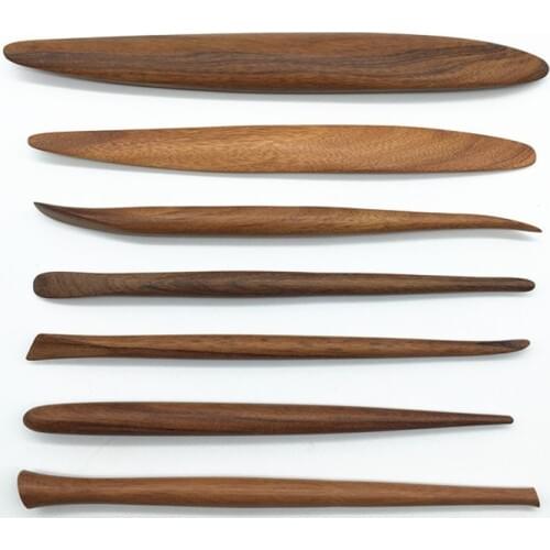 1-7Pcs Quality Redwood Sculpture Tools Clay Sculpture Soft Clay Sludge Ceramics Production Carving Tools Handwork Artifact New