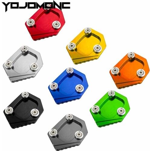 Para honda cb400 cb 400 vtec cb650f cbr650f cbr500r cb500f cb500x cnc kickstand pé suporte lateral extensão placa de apoio almof
