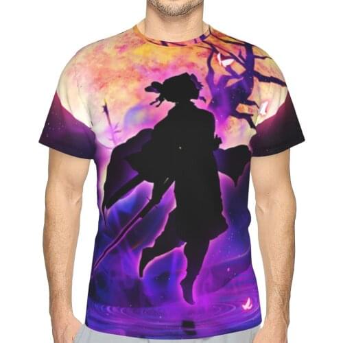 Printing Demon Slayer T Shirt Summer adult Short Sleeve Leisure Top Tee Casual Ladies Female T Shirts Woman/man Clothing