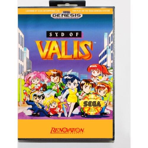 Syd of Valis 16bit MD Game Card For Sega Mega Drive/ Genesis with Retail Box