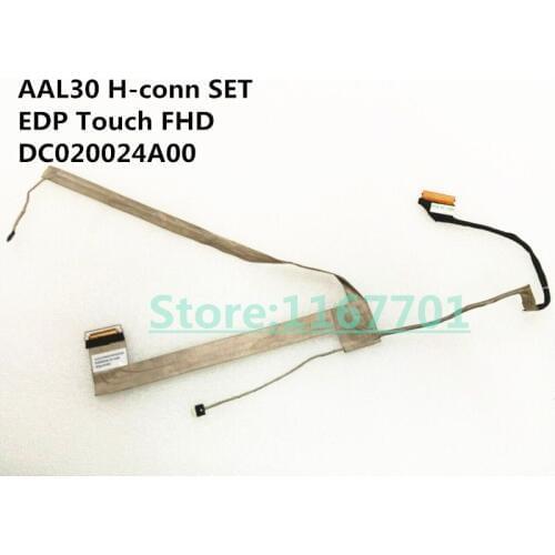 Laptop/notebook LCD/LED/LVDS cable for Dell Inspiron 17-5000 5758 5759 5755 0M02DK AAL30 H-CONN SET EDP TOUCH FHD DC020024A00
