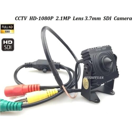 CCTV HD SDI Camera Panasonic 2.1 MP 1080P Full Lens 3.7mm HD SDI OSD Menu WDR Security Mini SDI Camera