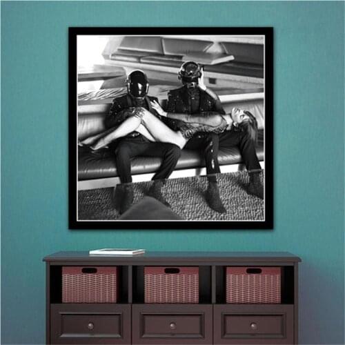 Canvas Painting Daft Punk Starboy Bangalter Art Rap Music Album Star Posters and Prints Wall Pictures For Living Room Home Decor