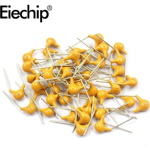 50pcs 50V Monolithic capacitor 10PF 20PF 22PF 30PF 47PF 100PF 470PF 4.7NF 1NF 3.3NF 10NF 47NF 330NF 680NF 1UF 2.2UF 4.7UF 10UF