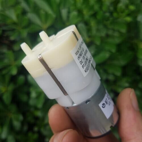 Double Holes 32*32MM Square Inflatable Pump DC 5V-12V 0.12-0.2A Air Pump Wild Fishing Increase Oxygen Pump DIY Accessories