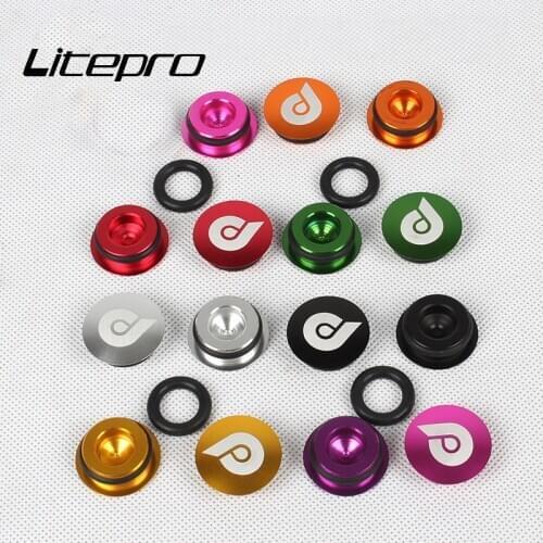 Litepro Bicycle Aluminum Alloy Crank Dustproof Plug Hollow Bike Right Compatible M610 XT Crankset Covers Chainwheel Cap