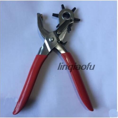 Multi-size belt Punching pliers Multi-function eye puncher Manual tool belt round hole pliers